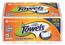 Load image into Gallery viewer, Member's Mark Super Premium Individually Wrapped Paper Towels (15 rolls, 150 sheets per roll)