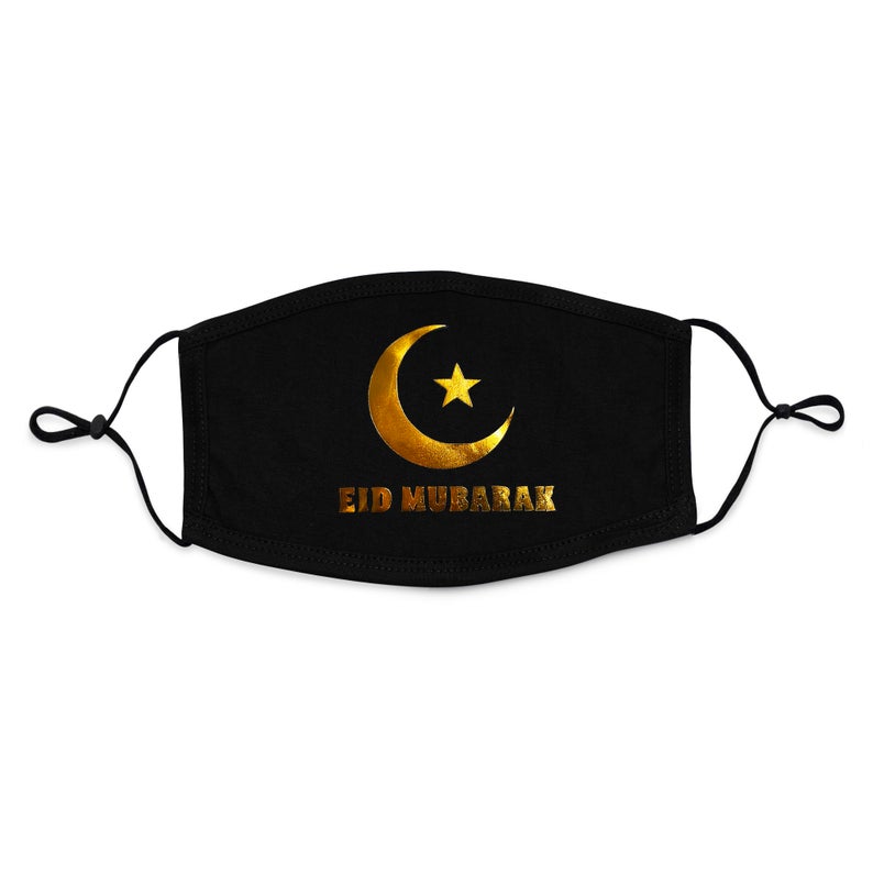 Eid Mask 3 layers Cotton Mask, Washable, Comfortable, Reusable, Unisex