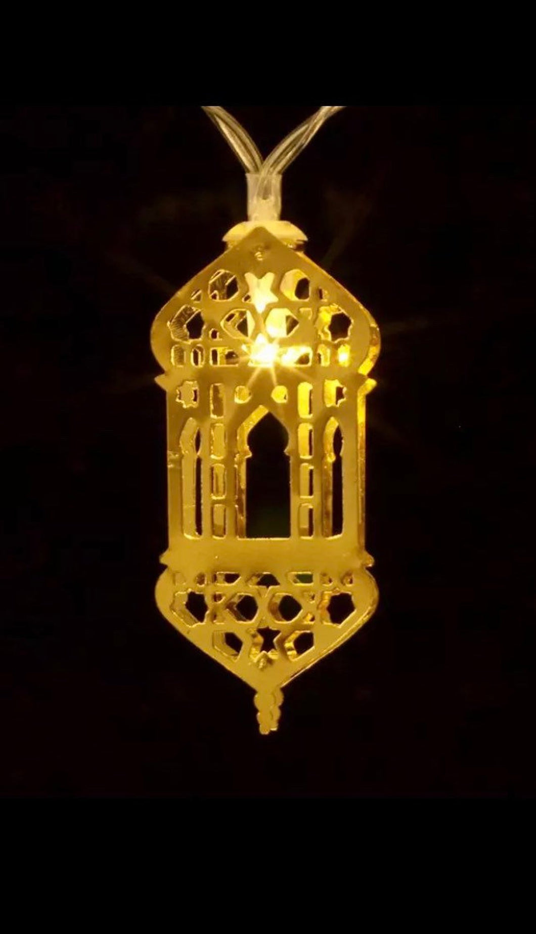 Ramadan/Eid Lantern Metal Lights 5 Foot