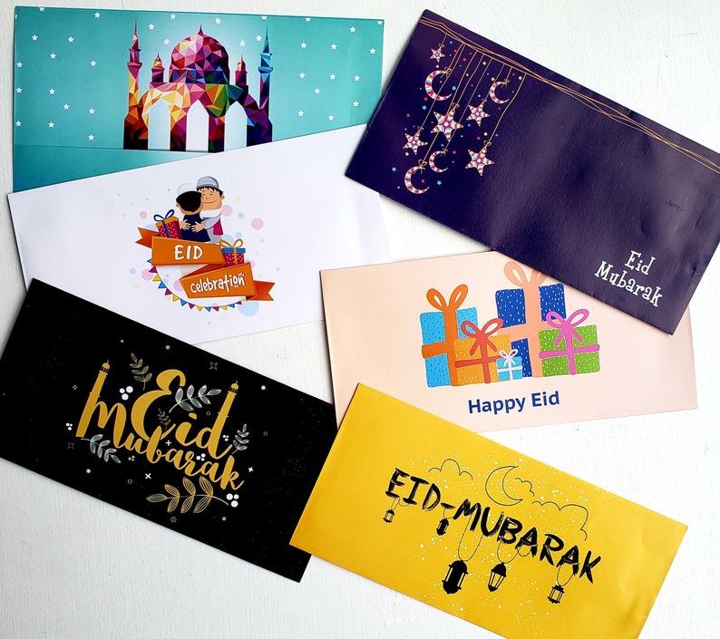 Eid Money Envelopes, Happy Eid Envelopes, Eid Gift