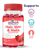 Load image into Gallery viewer, Mina Hair, Skin &amp; Nails Gummies
